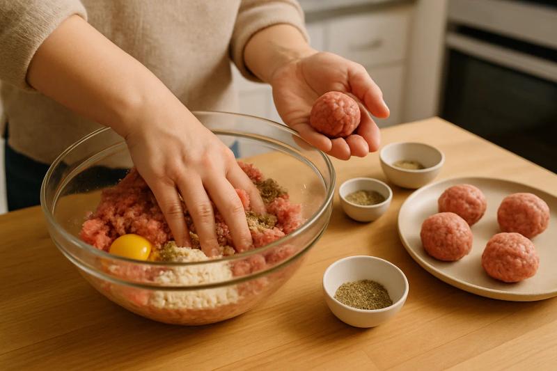 Paso 1 de Albóndigas en Caldillo