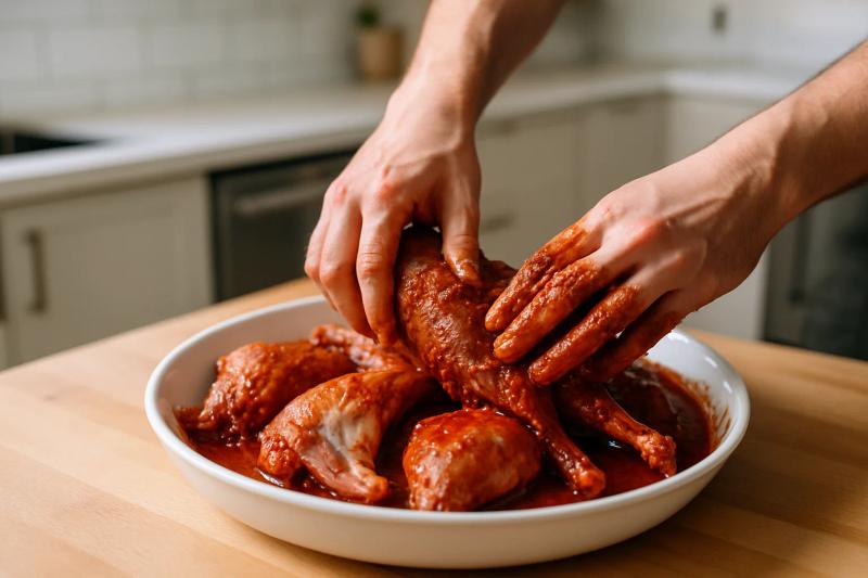 Paso 2 de Conejo en Adobo