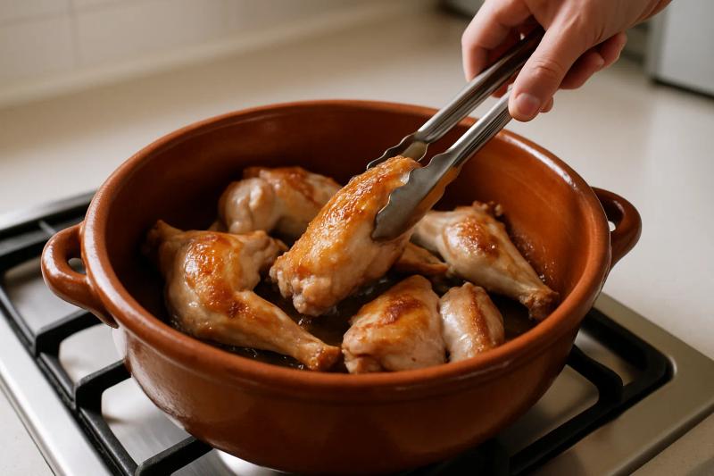 Paso 3 de Conejo en Adobo