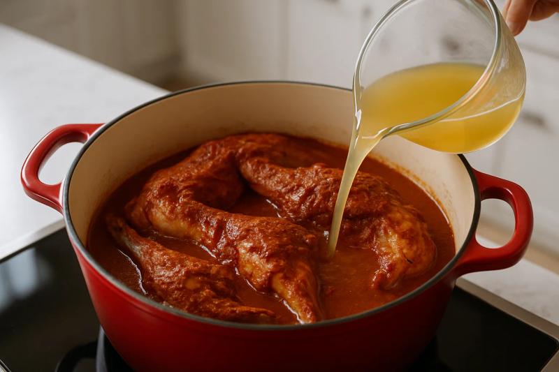 Paso 4 de Conejo en Adobo