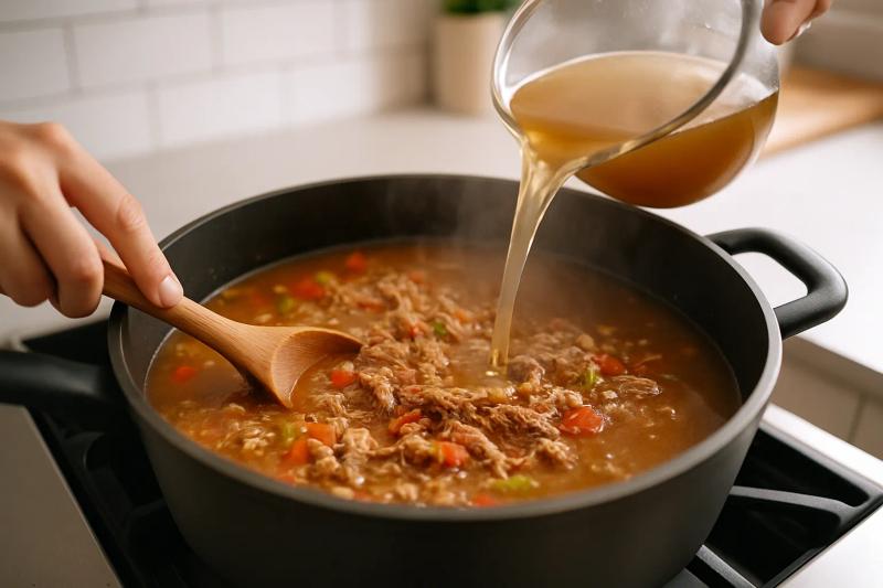 Paso 4 de Caldillo de Machaca