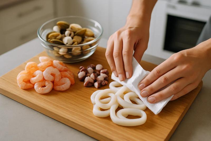 Paso 1 de Cazuela de Mariscos