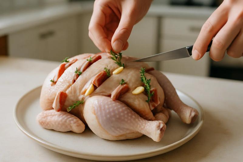 Paso 1 de Pollo Mechado