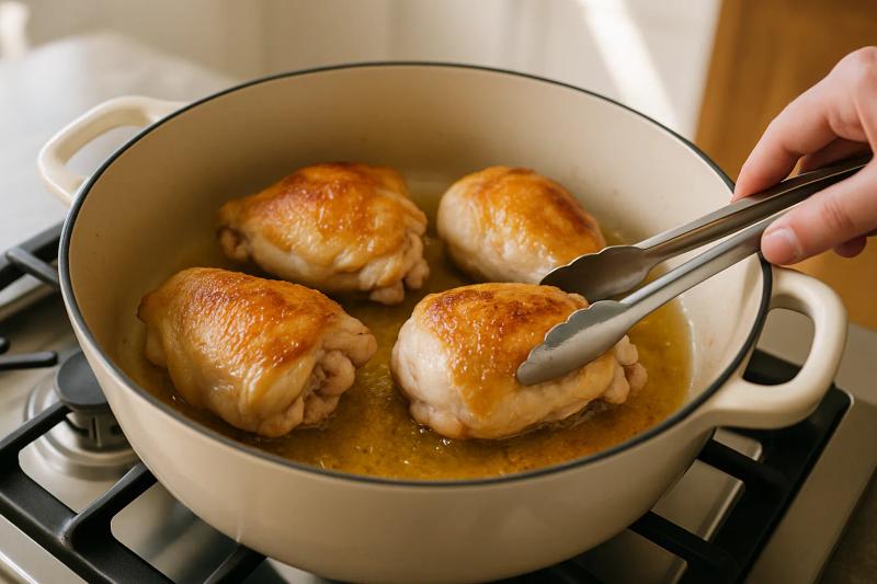 Paso 3 de Pollo Mechado