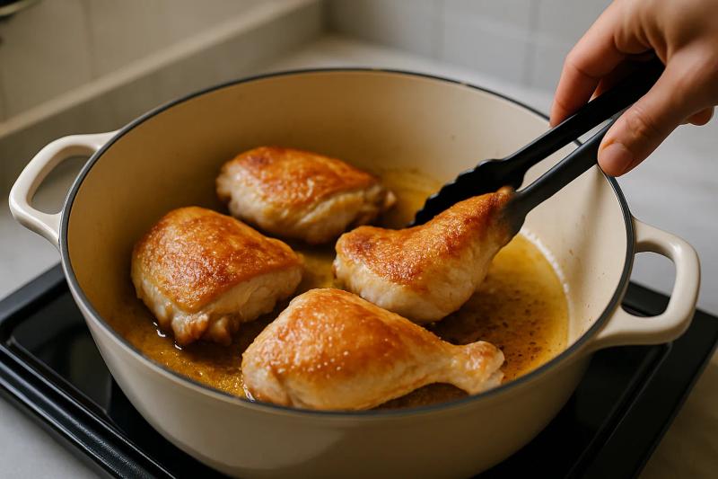 Paso 2 de Estofado de Pollo Yucateco