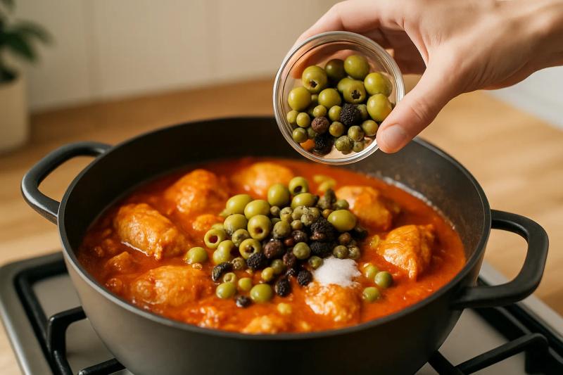 Paso 4 de Estofado de Pollo Yucateco