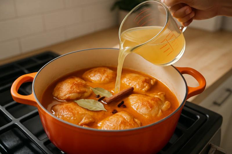 Paso 5 de Estofado de Pollo Yucateco