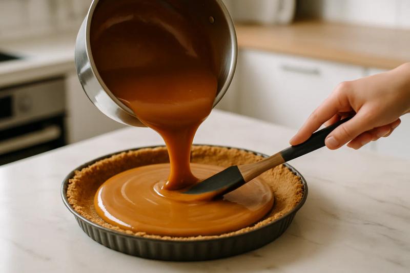 Paso 4 de Pay de Cajeta