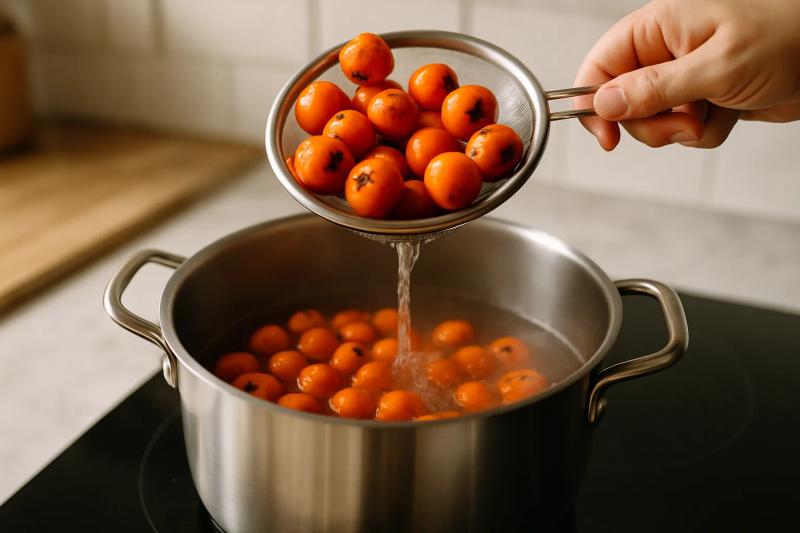 Paso 1 de Atole de Tejocote