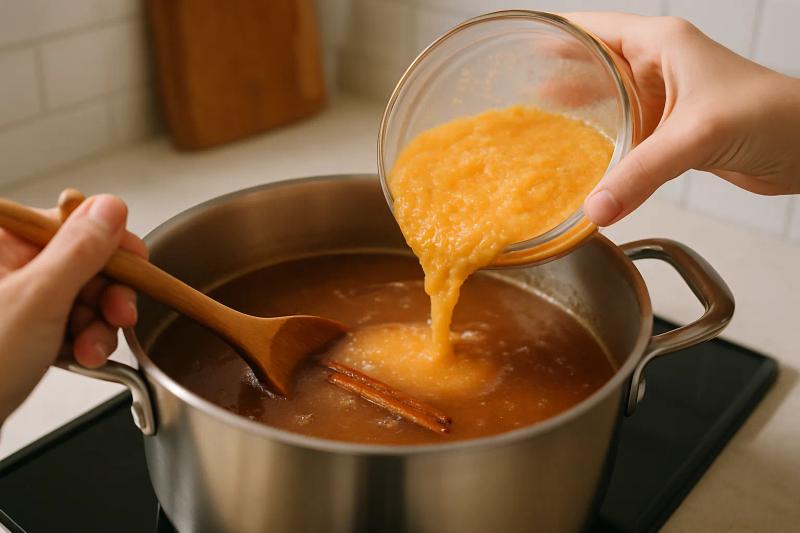 Paso 4 de Atole de Tejocote