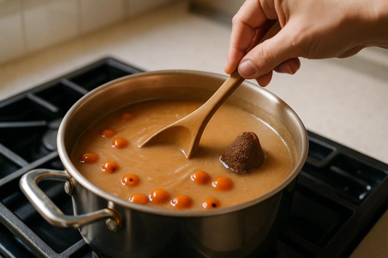 Paso 5 de Atole de Tejocote