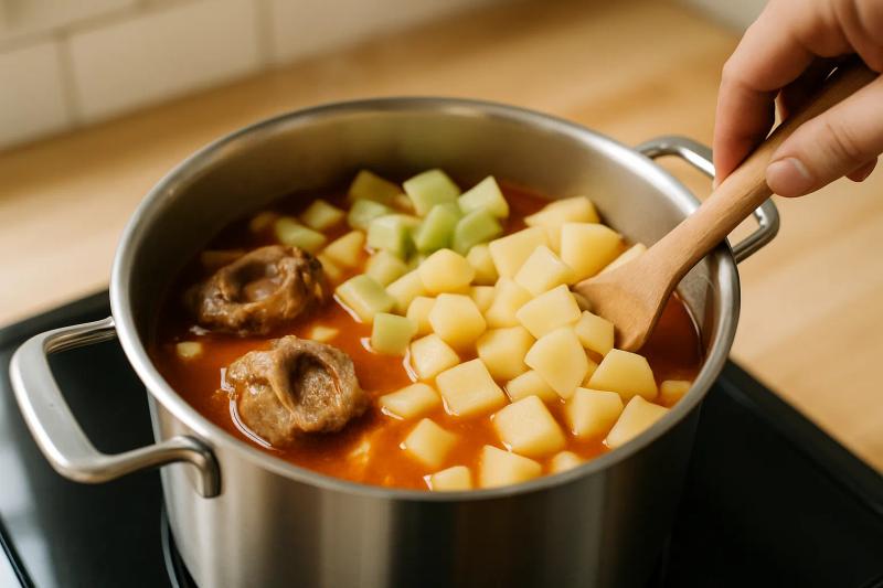 Paso 4 de Sopa de Médula