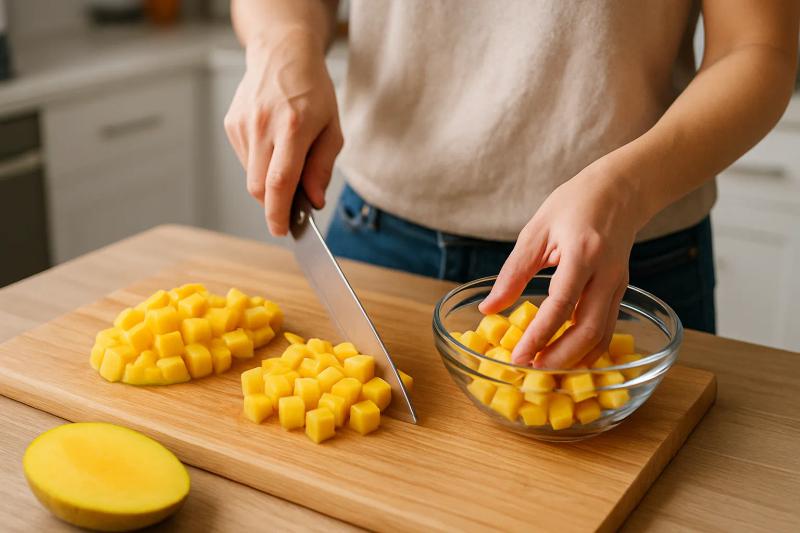Paso 1 de Arroz con Mango y Chile