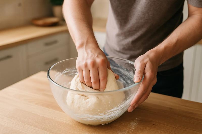 Paso 2 de Birote Salado de Guadalajara