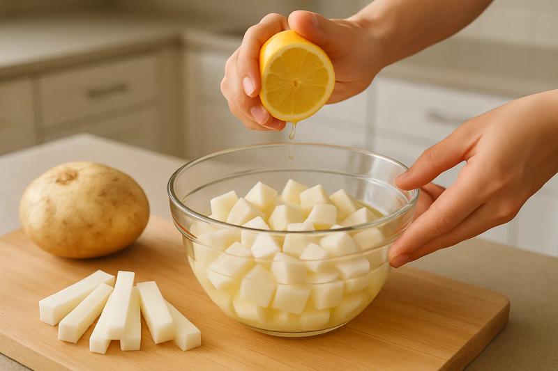 Paso 1 de Dulce de Jícama