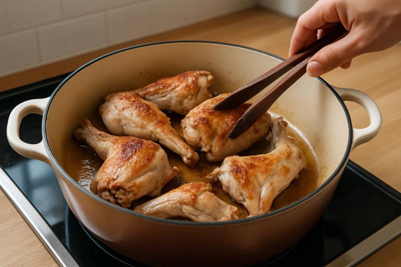 Paso 4 de Conejo en Salsa de Chile Morita