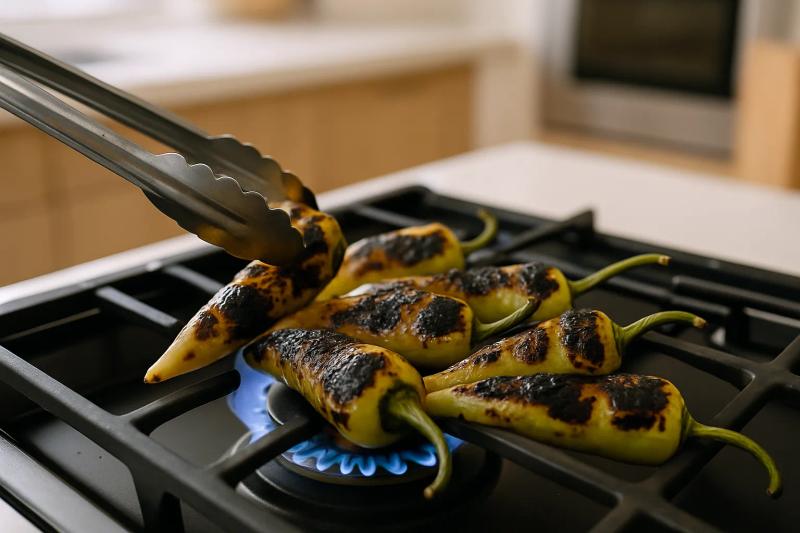 Paso 1 de Chiles Güeros Rellenos