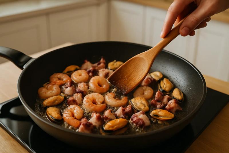 Paso 3 de Molcajete de Mariscos