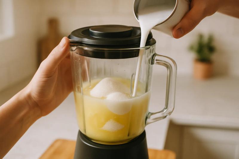 Paso 3 de Agua de Piña Colada