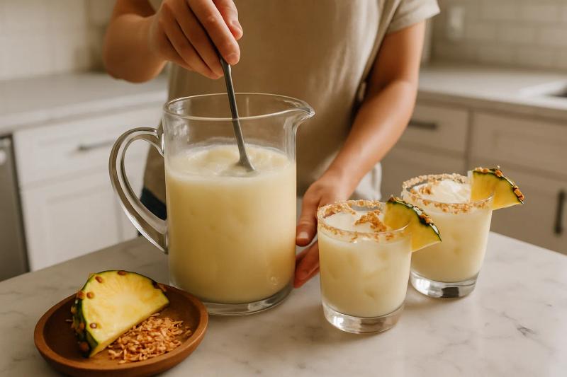 Paso 5 de Agua de Piña Colada