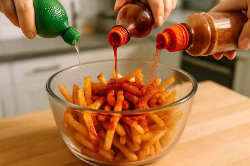 Paso 4 de Papas a la Francesa con Chile