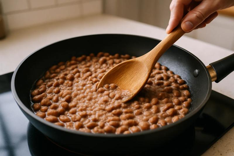 Paso 3 de Frijoles Maneados