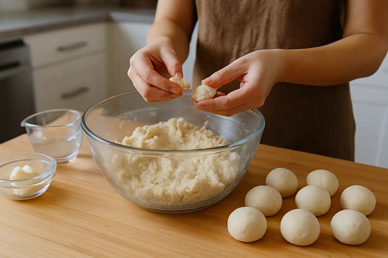 Paso 1 de Sopes Poblanos