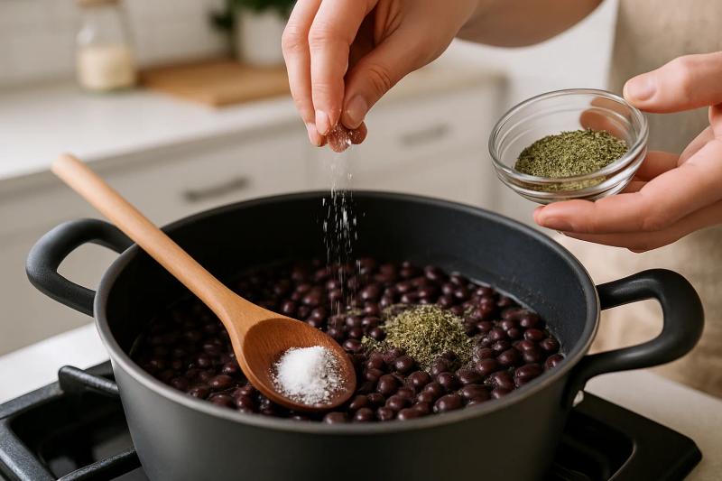Paso 2 de Tamales de Frijol con Hoja Santa