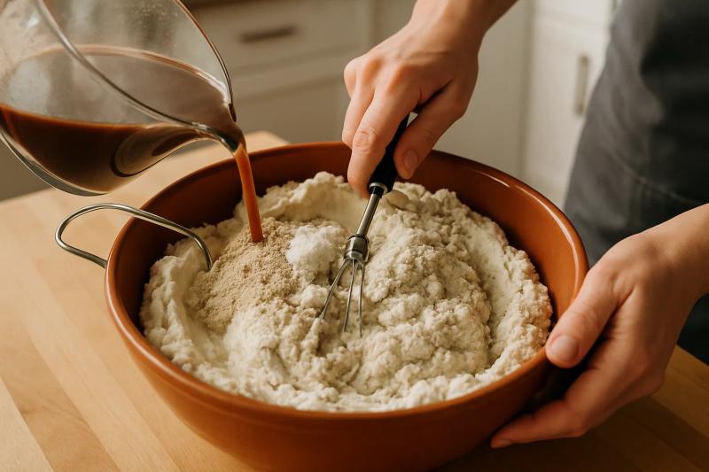 Paso 3 de Tamales de Frijol con Hoja Santa