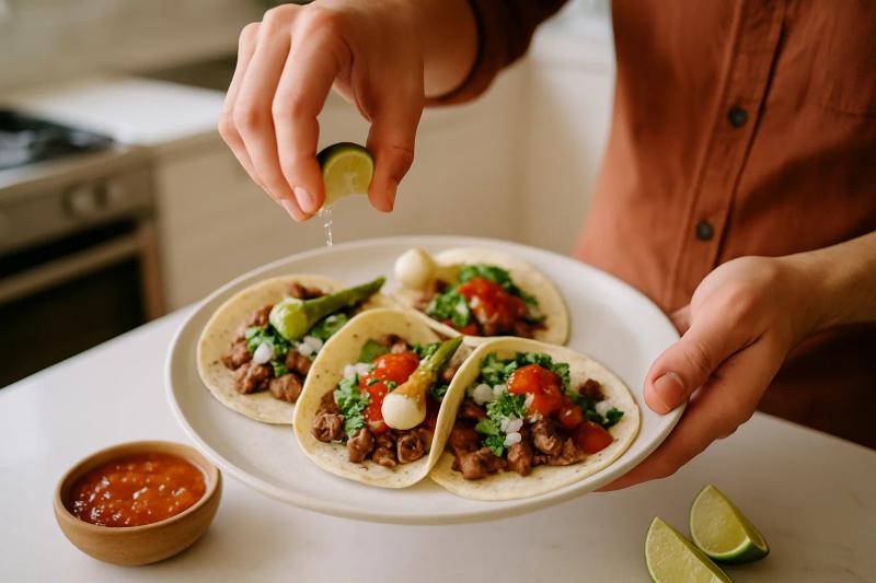 Paso 6 de Tacos al Carbón