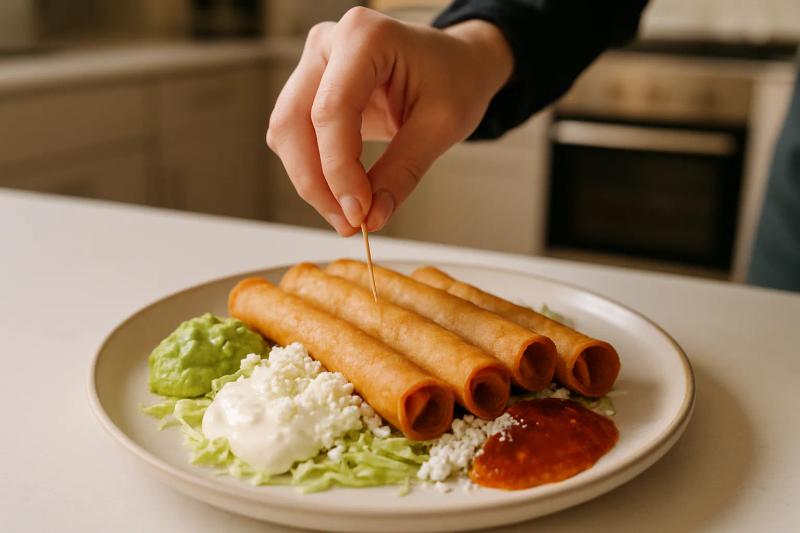 Paso 5 de Flautas de Requesón