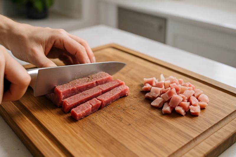 Paso 1 de Tacos de Alambre con Queso