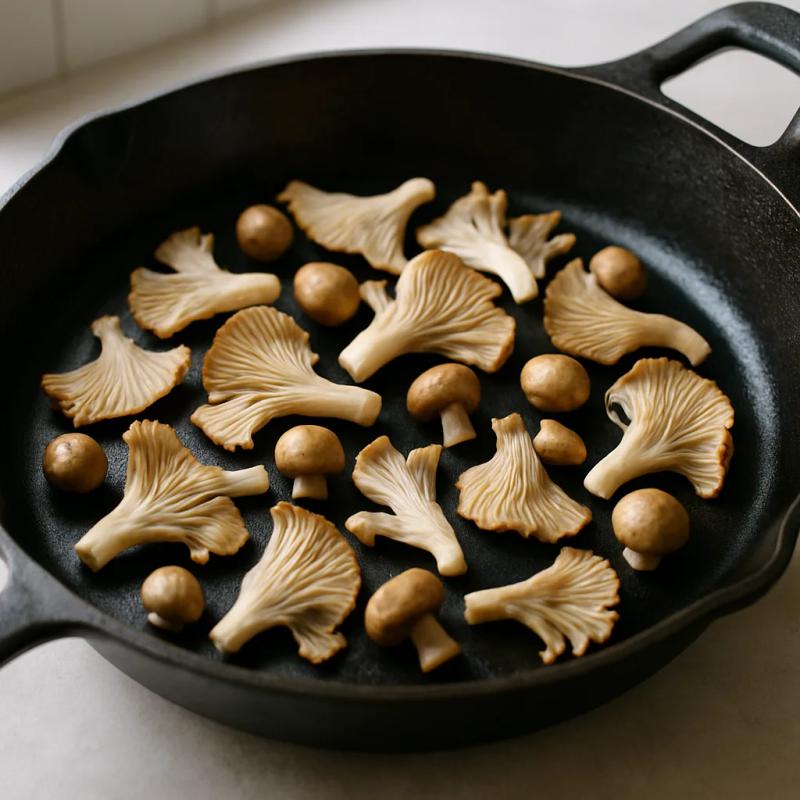 Paso 2 de Tacos de Chicharrón Prensado de Setas