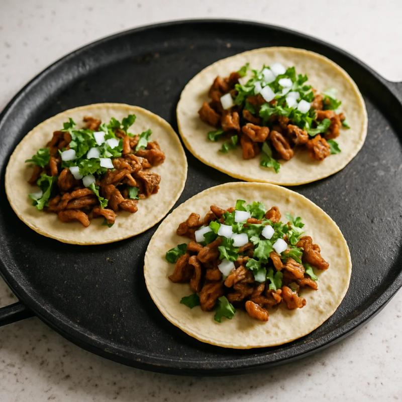 Paso 6 de Tacos de Chicharrón Prensado de Setas