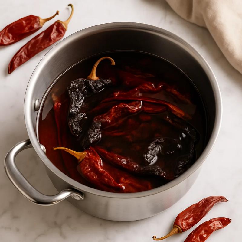 Paso 1 de Pozole Rojo de Jackfruit