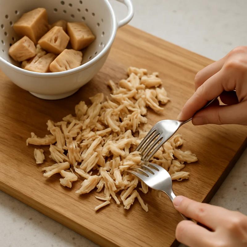 Paso 2 de Pozole Rojo de Jackfruit