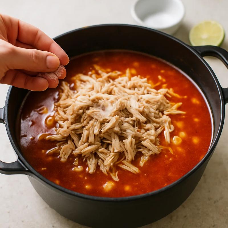 Paso 6 de Pozole Rojo de Jackfruit