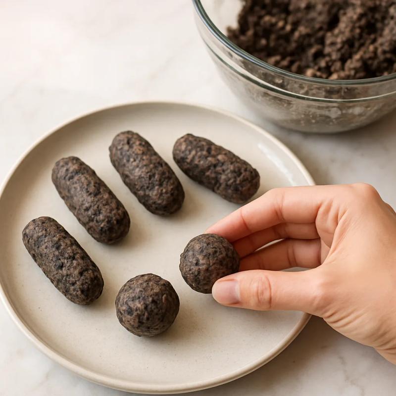 Paso 3 de Croquetas de Frijol Negro y Chipotle