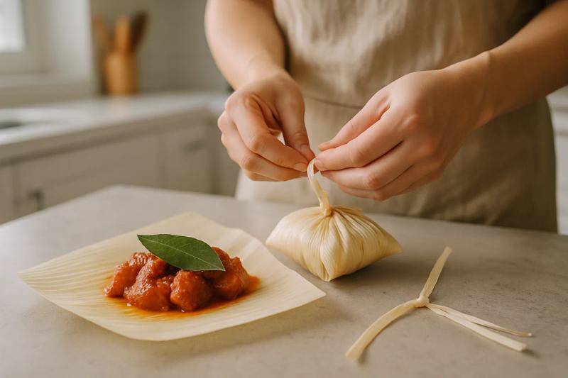 Paso 4 de Tacos de Mixiote