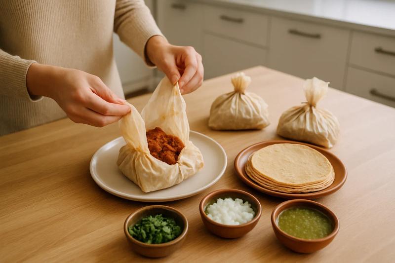 Paso 6 de Tacos de Mixiote