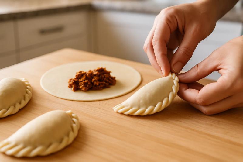 Paso 4 de Empanadas de Mole