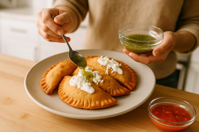 Paso 6 de Empanadas de Mole