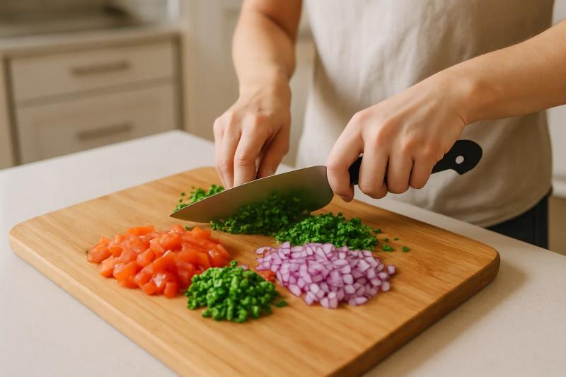 Paso 2 de Tostadas de Salpicón