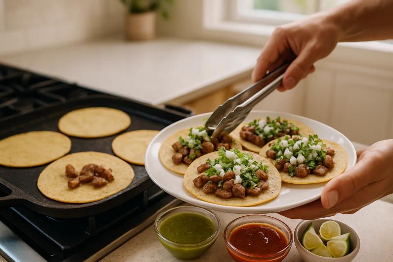 Paso 5 de Tacos de Suadero Dorados