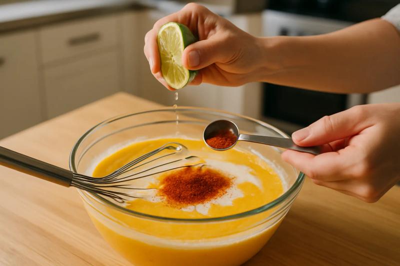 Paso 3 de Helado de Mango con Chile