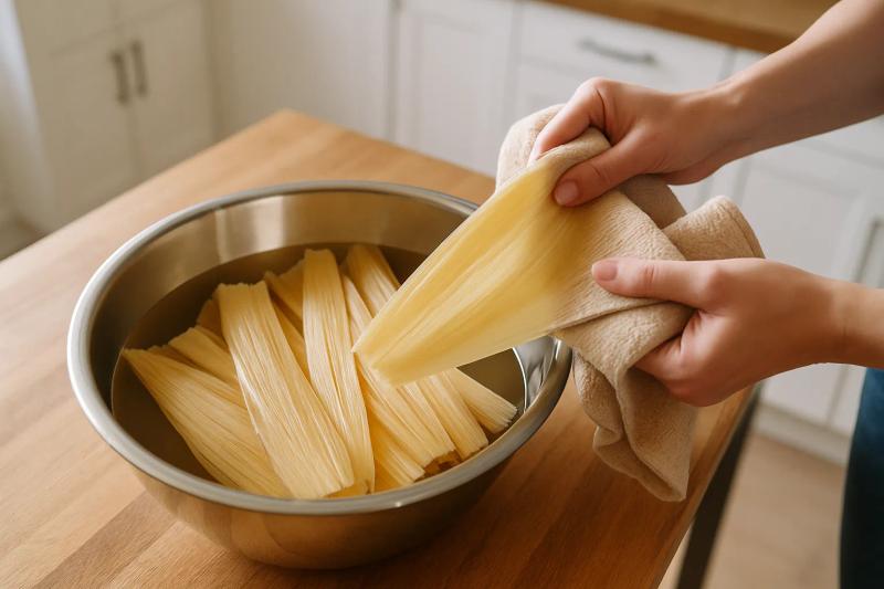 Paso 1 de Tamales de Chocolate