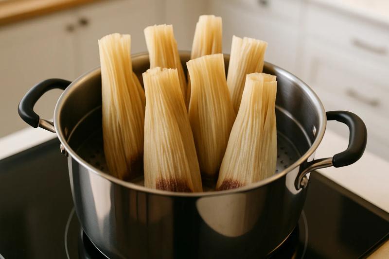 Paso 6 de Tamales de Chocolate