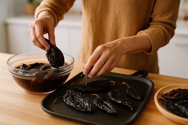 Paso 1 de Mole Almendrado