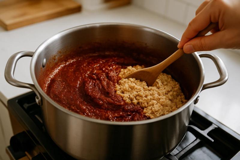 Paso 4 de Mole Almendrado