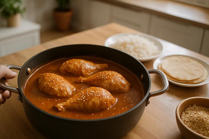 Paso 6 de Mole Almendrado